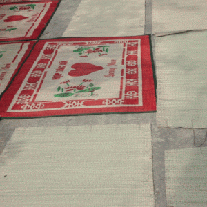 Chiếu Cói In Hoa Sen 006